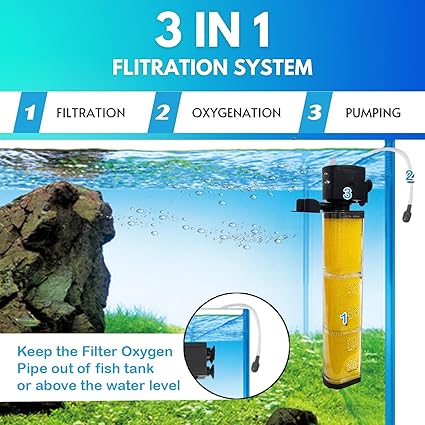 WP-6001 Jainsons Pet Products Sobo 3 in 1 Filtration System Fish Aquarium Internal Filter (WP-6001) Filter for Fish Tank Aquarium/Power: 40W, Voltage: 220V-240V, Frequency: 50/60Hz, Flow: 2800L/H - Image 6