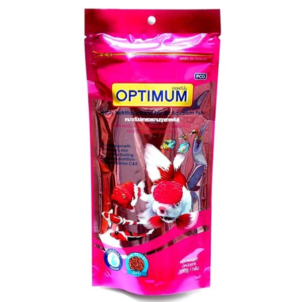 Optimum CP Gold Aquarium Flake Fish Food For All Life Stages, 100 G,Pack of 1