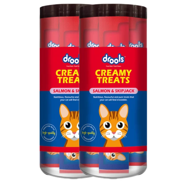 375g (25pcs) Drools Salmon & Skipjack Creamy Cat Treats - Image 12