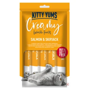 75g(5pcs) Kitty Yums Salmon & Skipjack Creamy Cat Treats