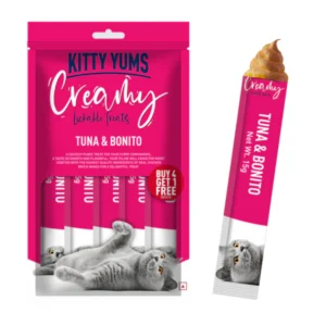 75g(5pcs) Kitty Yums Tuna & Bonito Creamy Cat Treats