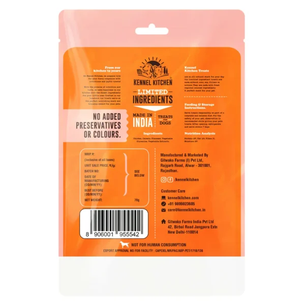 Drools Absolute Calcium Bones (Jar), Kennel Kitchen Chicken Flaxseed Stick Dogs Treat Combo - Image 16